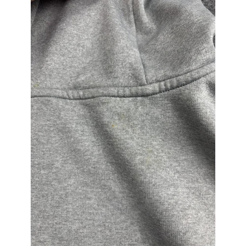 The North Face Hoodie Mens Medium‎ Gray Pullover Fleece Sweatshirt Rock Solid